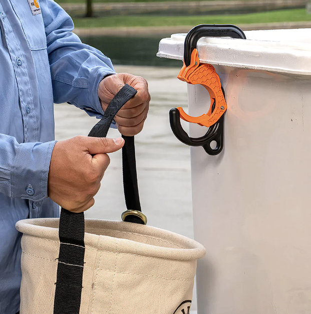 Professional bucket hooks for lineman tool organization