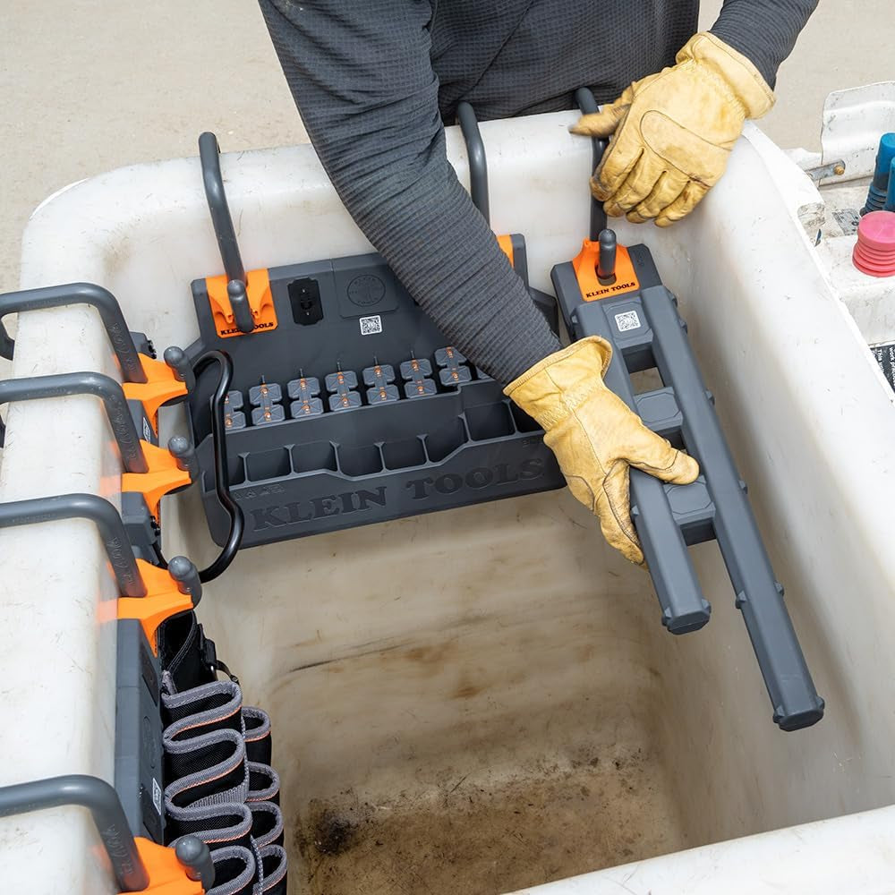 Modular bucket organization systems for lineman bucket trucks