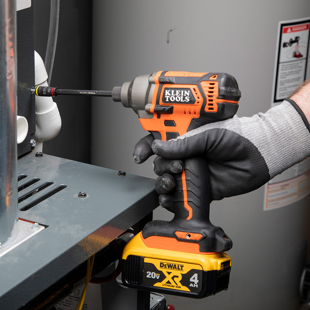 14-in-1 HVAC Adjustable-Length Impact Screwdriver with Flip Socket