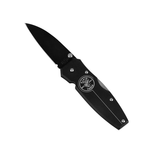 Black Lightweight Lockback Knife 2-1/4-Inch Drop Point Blade - Image 2