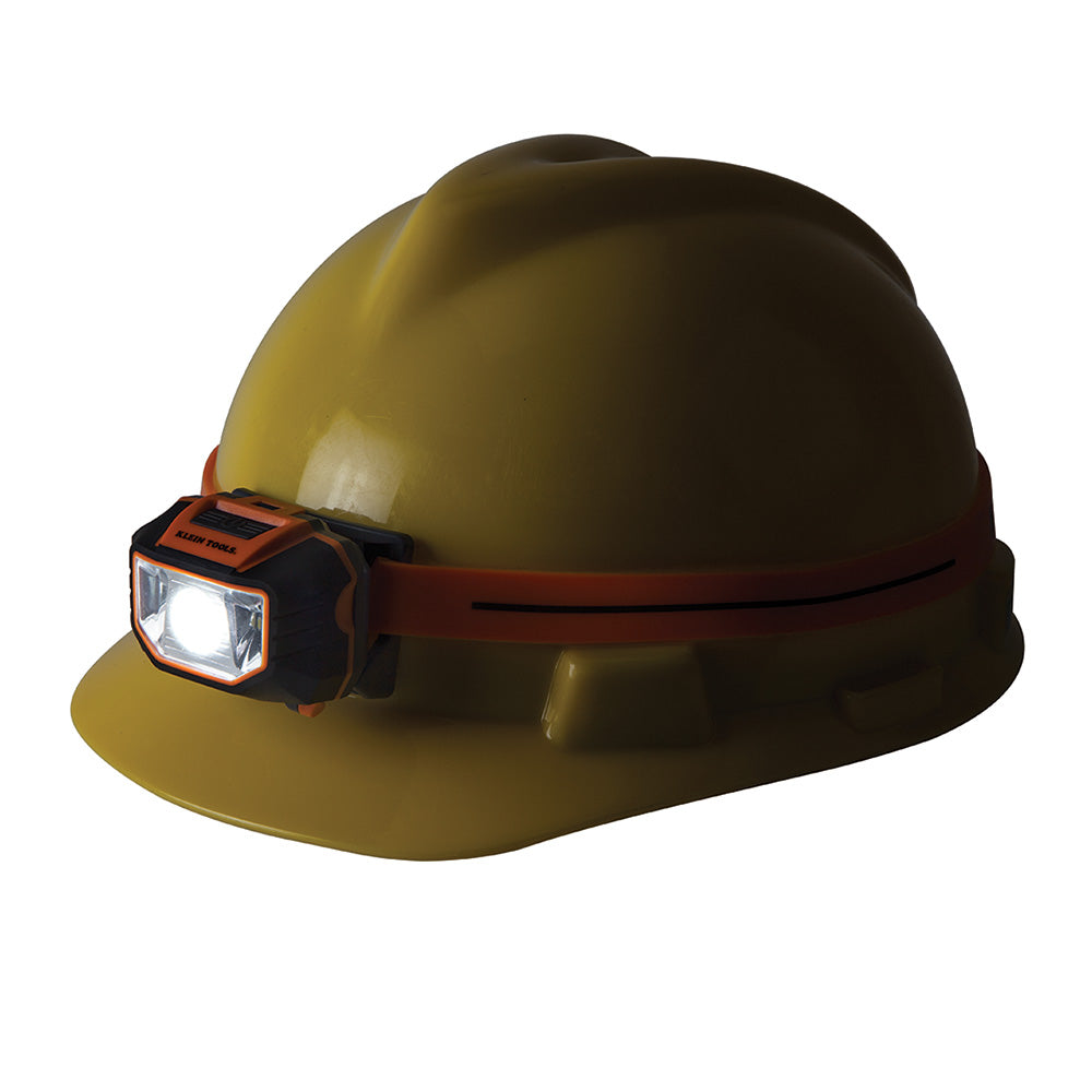 LED Headlamp with Silicone Hard Hat Strap - Image 4
