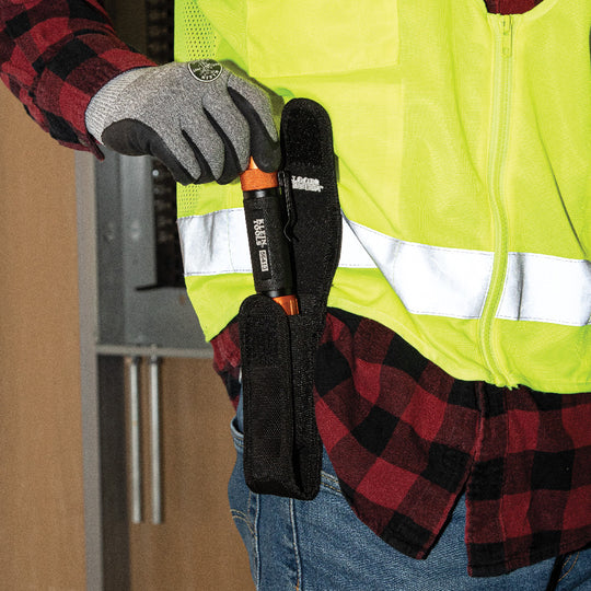 Rechargeable 2-Color LED Flashlight with Holster - Image 5