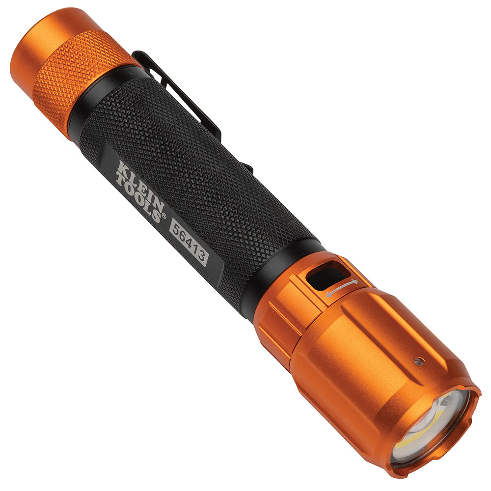 Rechargeable 2-Color LED Flashlight with Holster