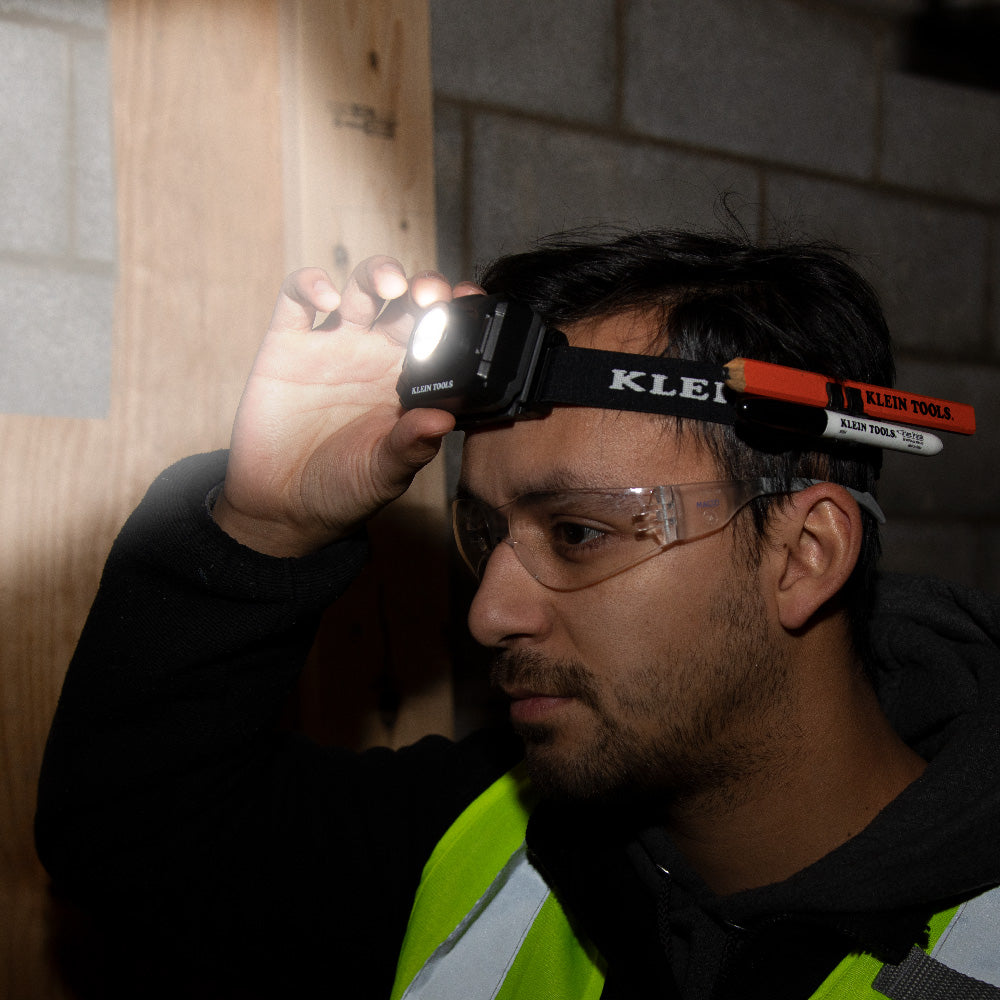 Rechargeable 2-Color LED Headlamp with Adjustable Strap - Image 2