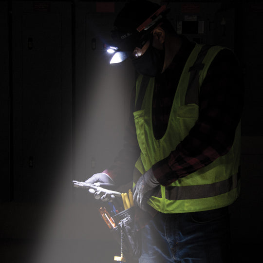 Rechargeable 2-Color LED Headlamp with Adjustable Strap - Image 6