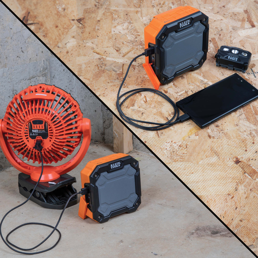 Bluetooth® Jobsite Speaker with Magnet and Hook - Image 2